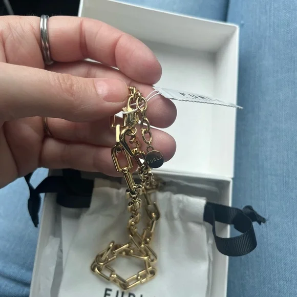 Furla Gold Chain Key Holder - Picture 10 of 16